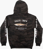 Salty Crew Bruce Hood Fleece - Black Camo