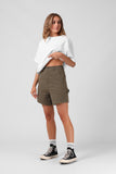 RPM Hemp Work Shorts - Washed Olive