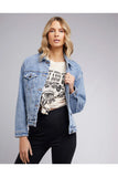 All About Eve Finley Denim Jacket - Light Blue