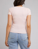 All About Eve Eve Rib Baby Tee - Pale Pink