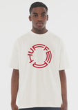 Huffer Mens SUP Tee / Huffin Round - Chalk