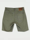 Volcom Modown Canvas 5 Pocket Short - Army Green Combo