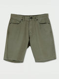 Volcom Modown Canvas 5 Pocket Short - Army Green Combo