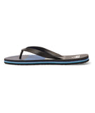 Quiksilver Mens Molokai Stripe Jandal - Black 6