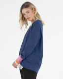 Betty Basic Dolly Sweater - Navy Tipping