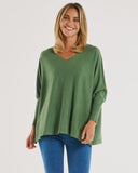 Betty Basics Destiny Knit Jumper - Powder Green