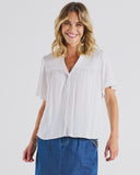 Betty Basics Sandy Shirred Blouse