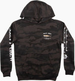 Salty Crew Bruce Hood Fleece - Black Camo