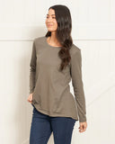 Betty Basic Sydney Long Sleeve Tee - Ash Green