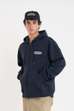 Huffer Block Zip Hood/Alta - Midnight