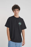 Huffer Block Tee 220/Stratos - Washed Black