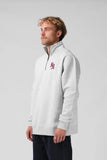 RPM Track 1/4 zip Jumper - White Marle