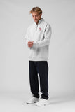 RPM Track 1/4 zip Jumper - White Marle