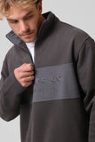 RPM 90S  1/4 Zip sweater - Charcoal/ Dark Grey