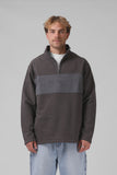 RPM 90S  1/4 Zip sweater - Charcoal/ Dark Grey