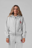 RPM Binate Zip Thru Hood - White Marl