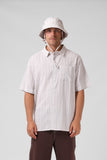 RPM Bucket Hat - White/Grey Striped