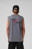 RPM Fast Lane Muscle Tee - Steel Grey