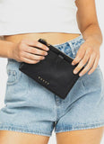 Rusty Grace Leather Pouch - Black.