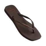 Havaianas Slim Square Logo Pop-Up - Dark Brown