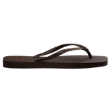 Havaianas Slim Square Logo Pop-Up - Dark Brown