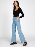 Rusty Cameron High Flare Jeans - Thread Blue