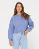 Rusty Sundae LS Crew Neck - Periwinkle Blue