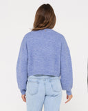 Rusty Sundae LS Crew Neck - Periwinkle Blue