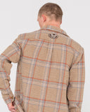 Rusty Houndstooth Overshirt - Light Khaki