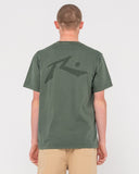 Rusty Competition Wash SS Tee - Shadow Army