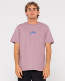 Rusty One Hit CF Competition SS Tee - Elderberry/Yonder Blue