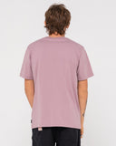 Rusty One Hit CF Competition SS Tee - Elderberry/Yonder Blue