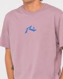 Rusty One Hit CF Competition SS Tee - Elderberry/Yonder Blue