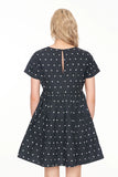 Huffer Bardot Milly Dress - Polka Dot