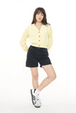 Huffer Bibi Knit Cardigan - Limoncello