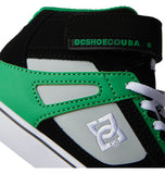 DC Youth Pure High Top EV - Black/Kelly Green