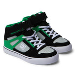 DC Youth Pure High Top EV - Black/Kelly Green