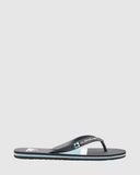 Quiksilver Mens Molokai Stripe Jandal - Black 3