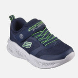 Skechers Boys Metero Lights - Navy/lime