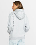 Roxy Perfect Place Zip Brushed Hooded Jumper - Heather