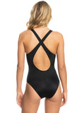 Roxy Active Cross Back One-Piece Swimsuit - Anthracite