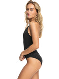 Roxy Active Cross Back One-Piece Swimsuit - Anthracite