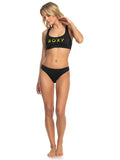 Roxy Active Low Waist Bikini Bottoms - Anthracite